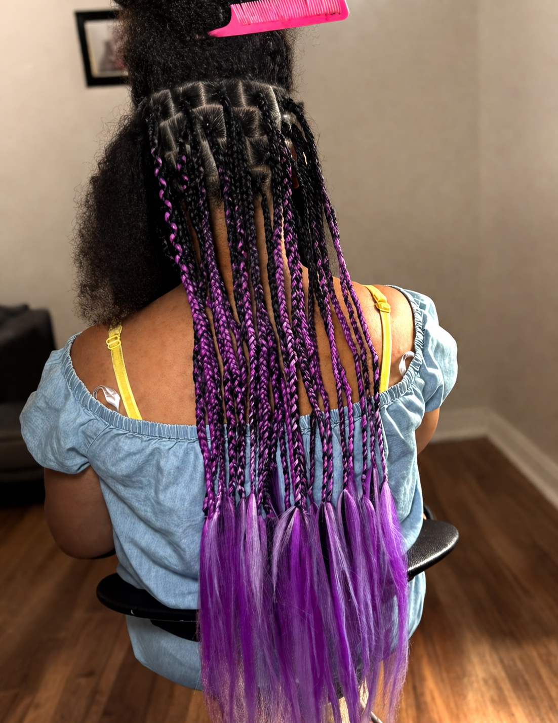 Child's colourful braids — HairbyStacy